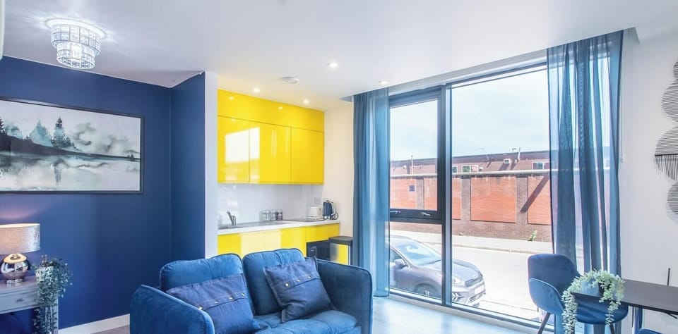 Lounge & Kitchen at Avo Apartments Short Lets & Serviced Accommodation