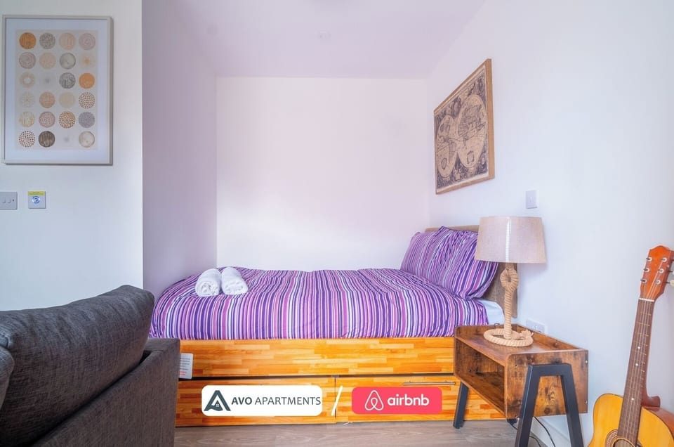 Lounge & Bedroom at Avo Apartments Short Lets & Serviced Accommodation