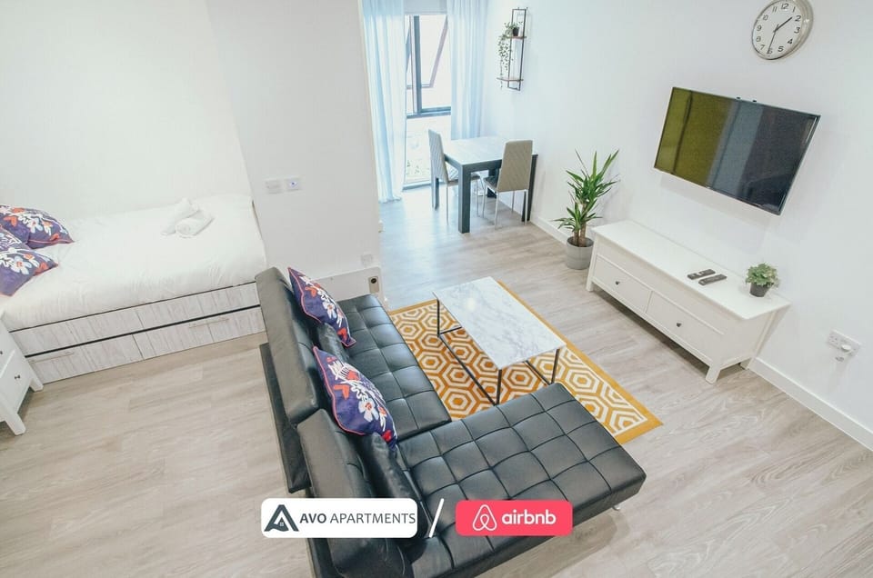 Lounge, Dining & Bedroom at Avo Apartments Short Lets & Serviced Accommodation