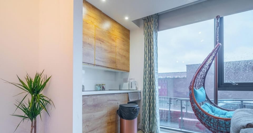 Kitchen at Avo Apartments Short Lets & Serviced Accommodation