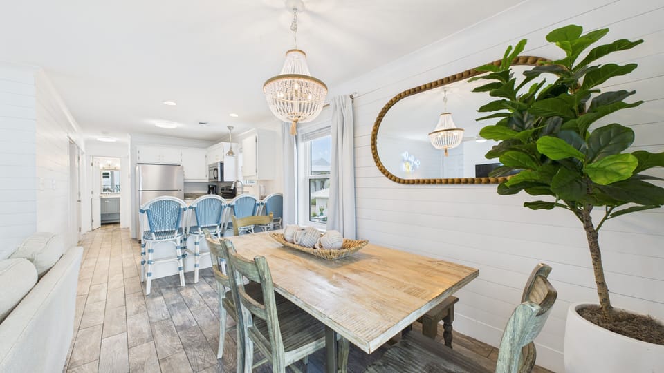 Dining table with ample seating