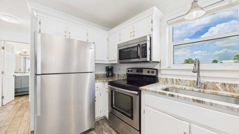 Full kitchen with all the cooking essentials