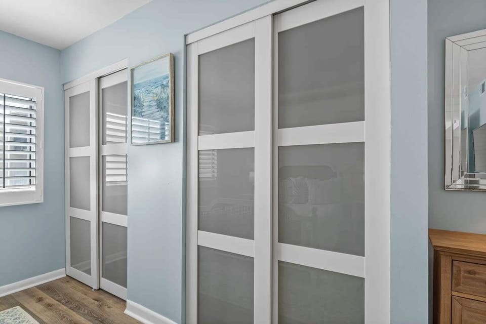 Each bedroom has plenty of closet space.