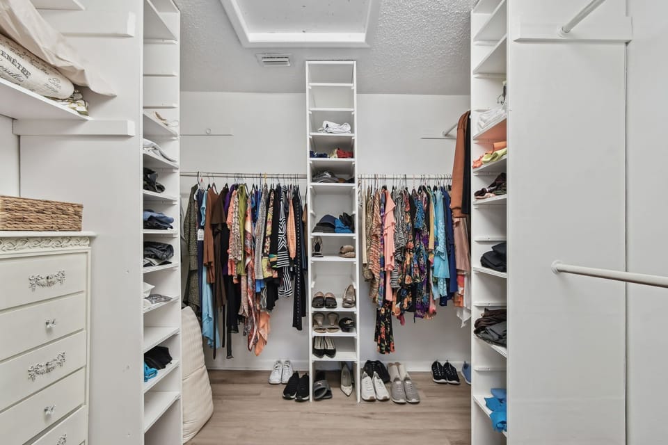 Huge walk-in closet.