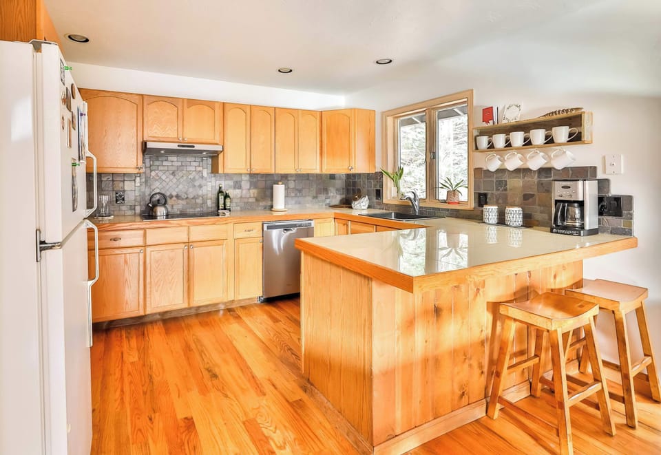 Kitchen | Electric Stove | Oven | Dishwasher | Microwave | Refrigerator | Kettle | K Cup Machine | Drip Coffee | Basic Cooking Equipment | Utensils 