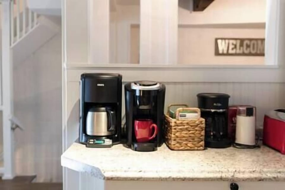 Stocked coffee bar