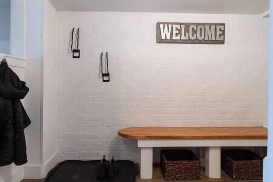 Large mudroom for gear/toy storage