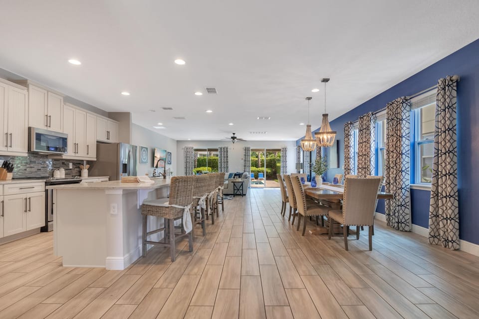 Spacious layout designed for gathering and making memories. Perfect for family-friendly vacations.