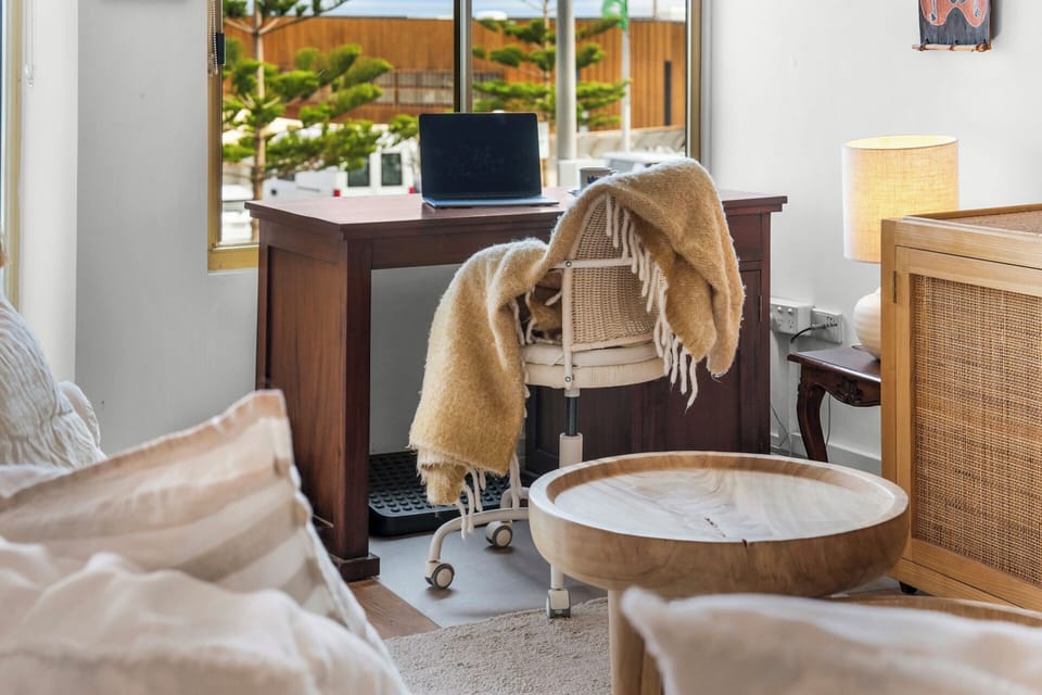 Need to work? Comfortable office table and chair
