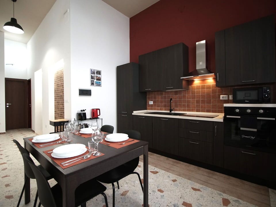 Kitchen, Interior Design, Flooring, Furniture, Kitchen Appliance, Ceiling, Countertop, Major Appliance, Floor, Cabinetry