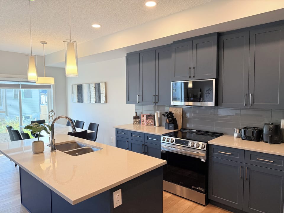 Fully equipped kitchen with everything you need to cook and dine with ease.
