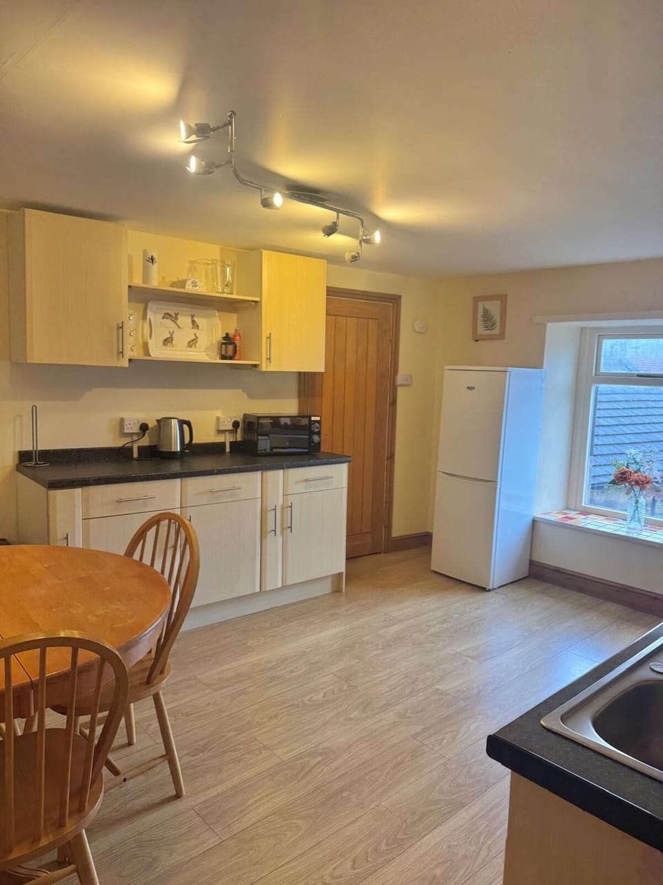 kitchen and dining room