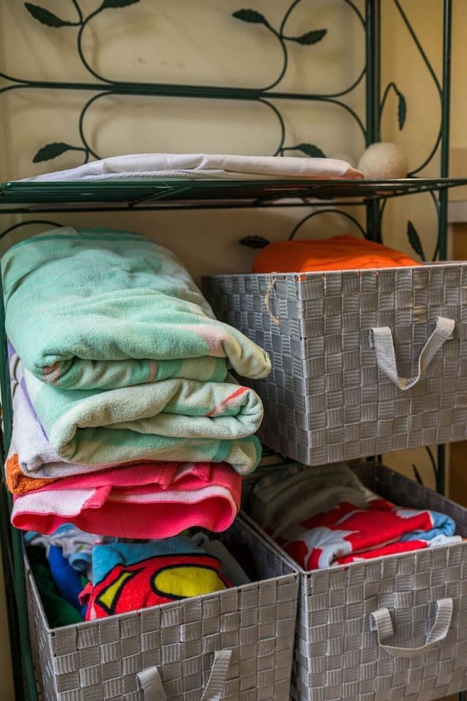 Fresh towels and essentials provided for your stay