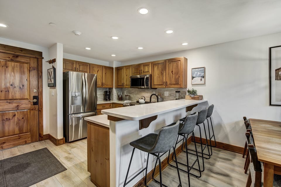 Indoors, Kitchen, Hardwood, Floor, Dining Table