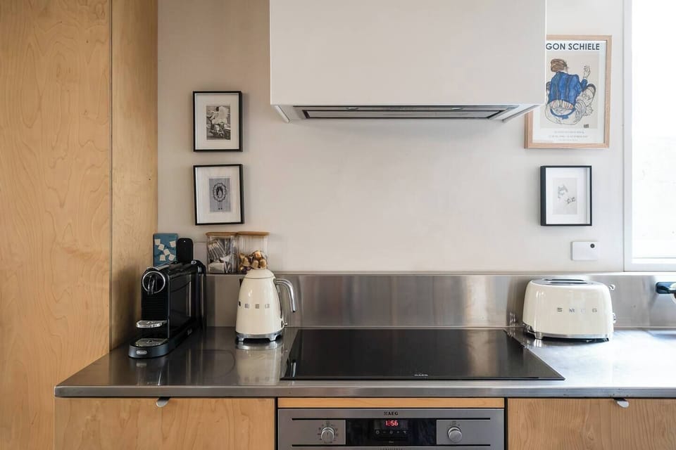 Start your day with a fresh Nespresso or hot tea from the kettle, all at your café corner.