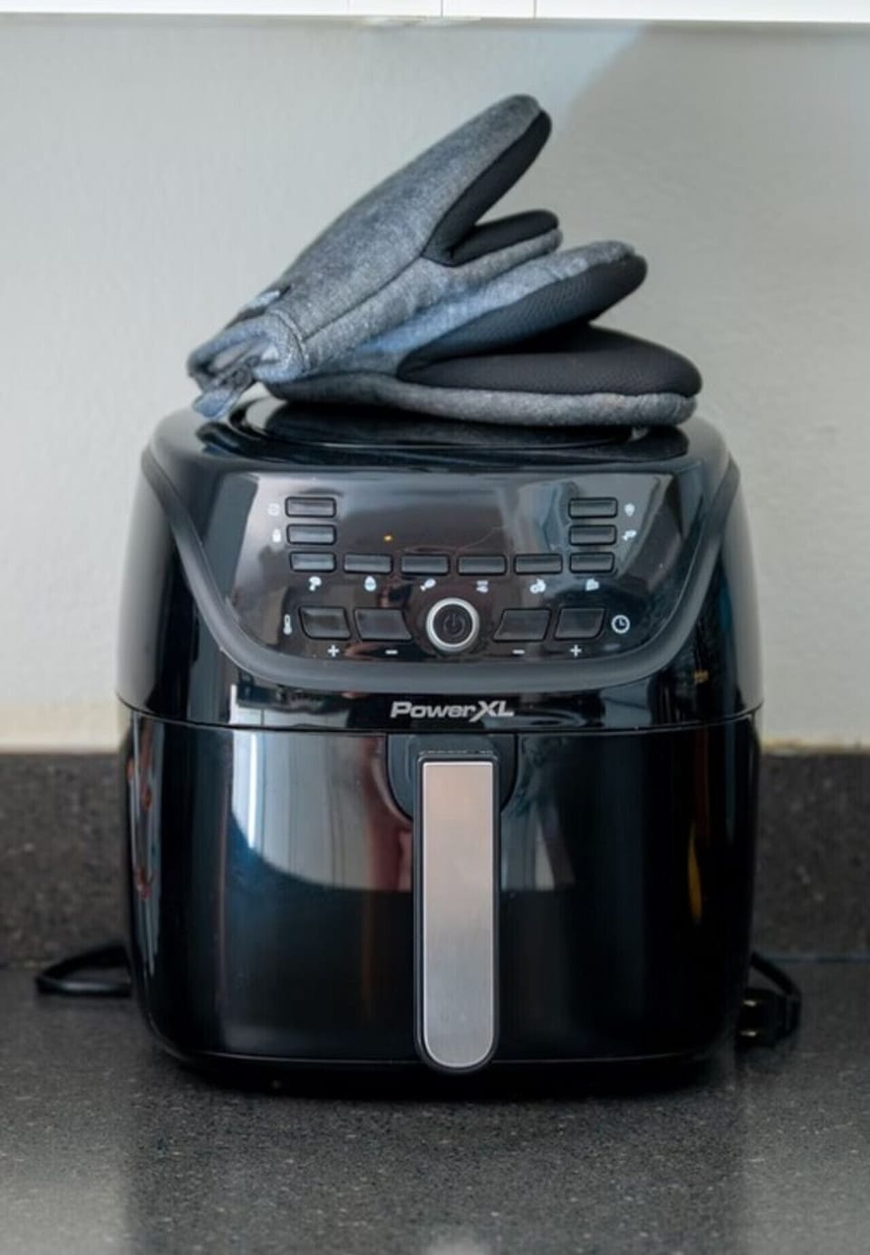 Modern kitchen with air fryer included