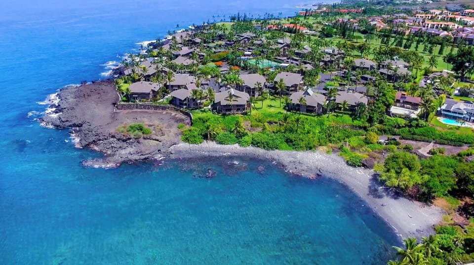 Amazing oceanfront location with Heeia Bay Beach on the bottom right!