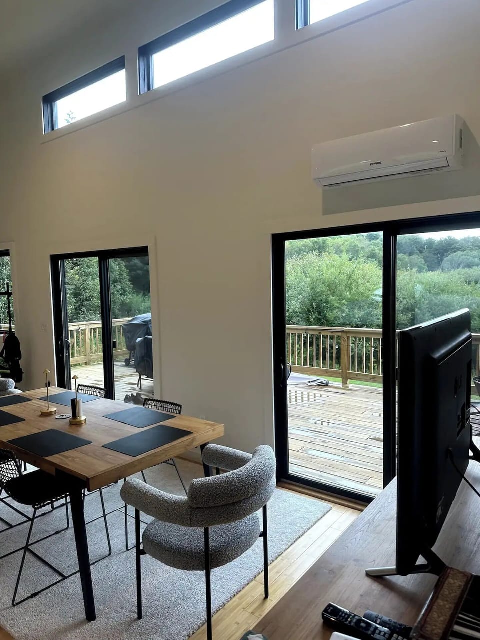 Split AC Unit in the Living Area