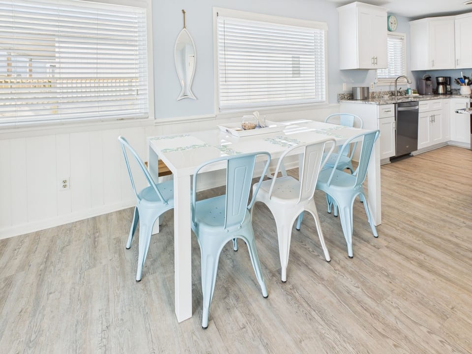Dining table seats 8