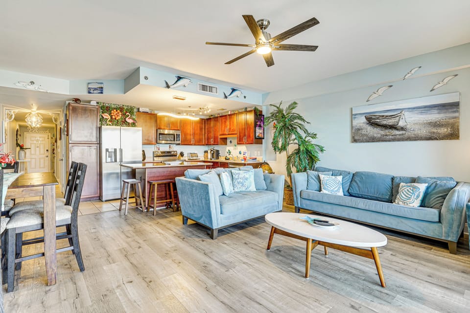 Condo Interior | Kitchen | Dining Space | Smart TV