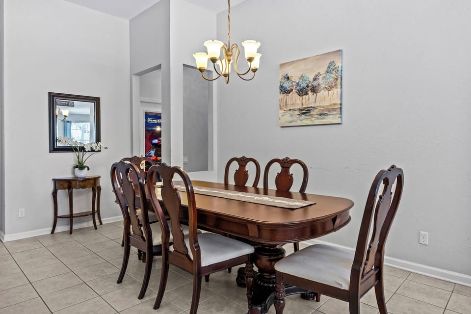 Chic Dining Area | Crafted wood furnishings for memorable meals.