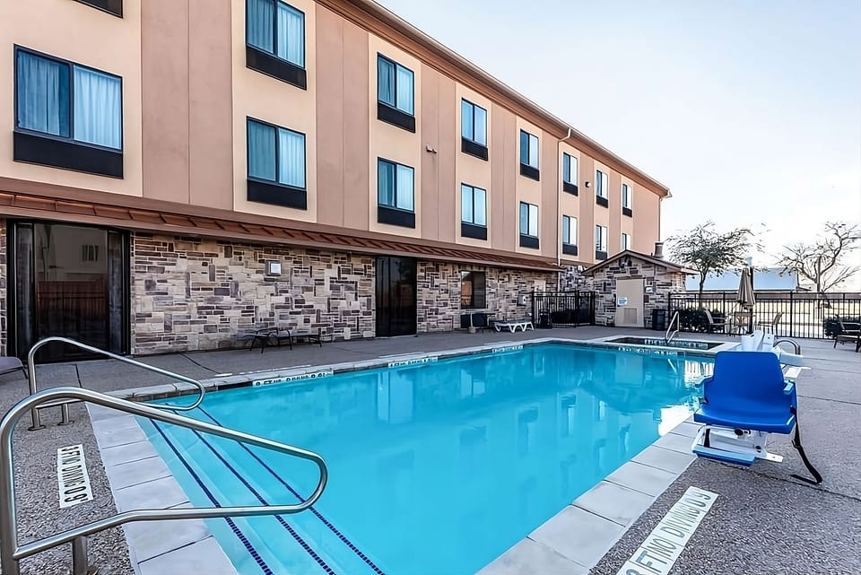 Soak up sunshine poolside with plenty of space to lounge.