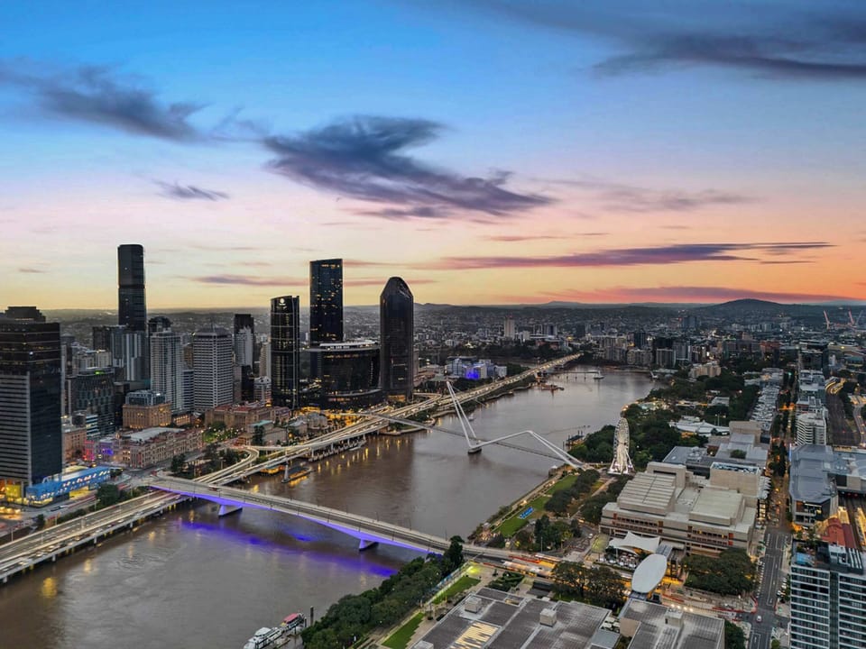 The unit is located within the Brisbane Landmark - Queens Wharf Residences, right next to the Brisbane River.