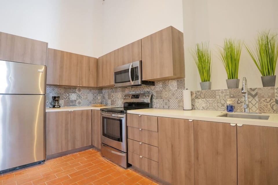 Prepare anything from a quick snack to a gourmet meal in the well-appointed kitchen.