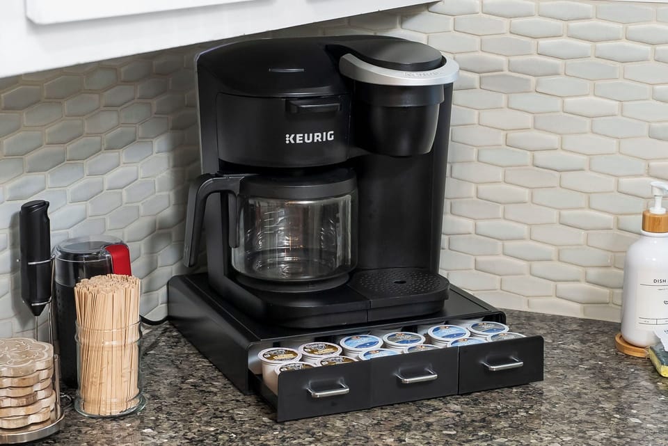 Wake up and small the coffee in PCB- Supplied with a drip coffee maker and a keurig machine, you can take on any beach day with your favorite brew. Also supplied is a coffee grinder & frother.