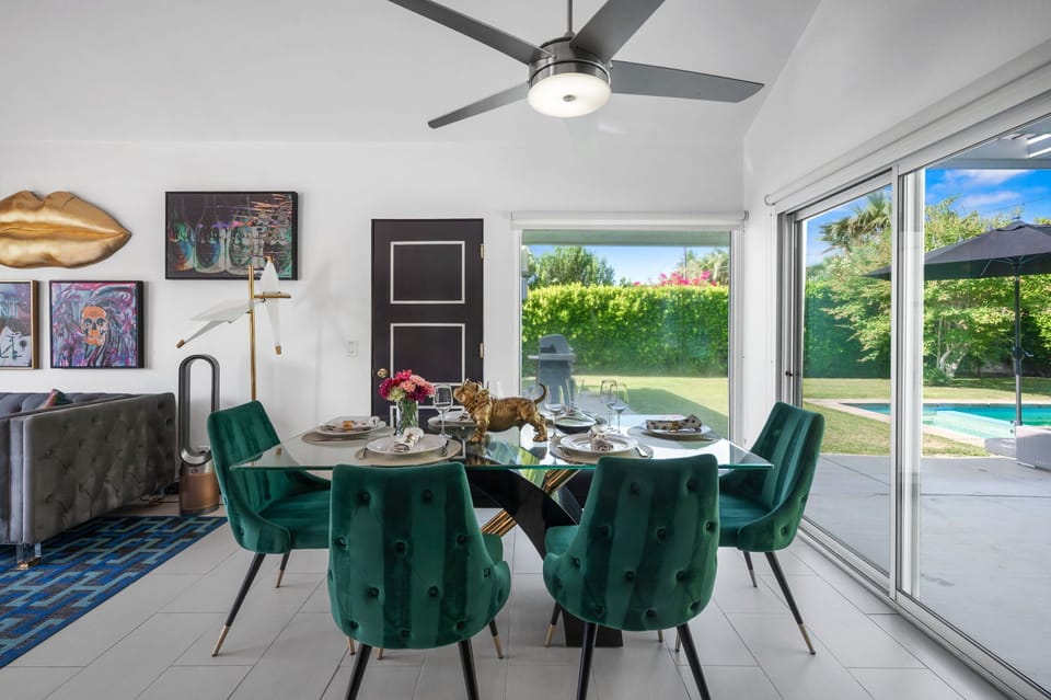 Dining Area | Nova Mae in Palm Springs, California by Luxus Vacation Properties