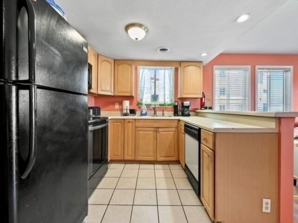 Indoors, Kitchen, Floor, Appliance, Refrigerator