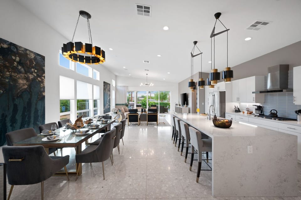 Kitchen & Dining Area | The Dakota in Indian Wells, California by Luxus Vacation Properties