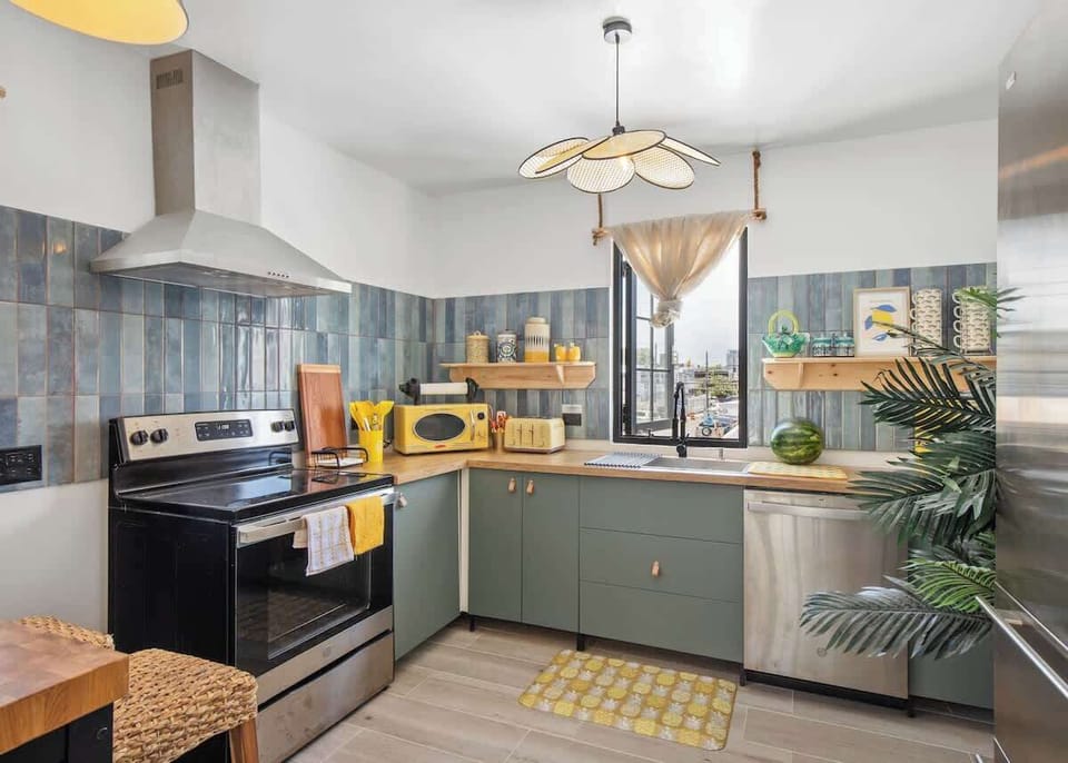 Make yourself at home! Our kitchen is fully equipped for all your culinary needs. We also offer private chef services. Contact us for more details! 