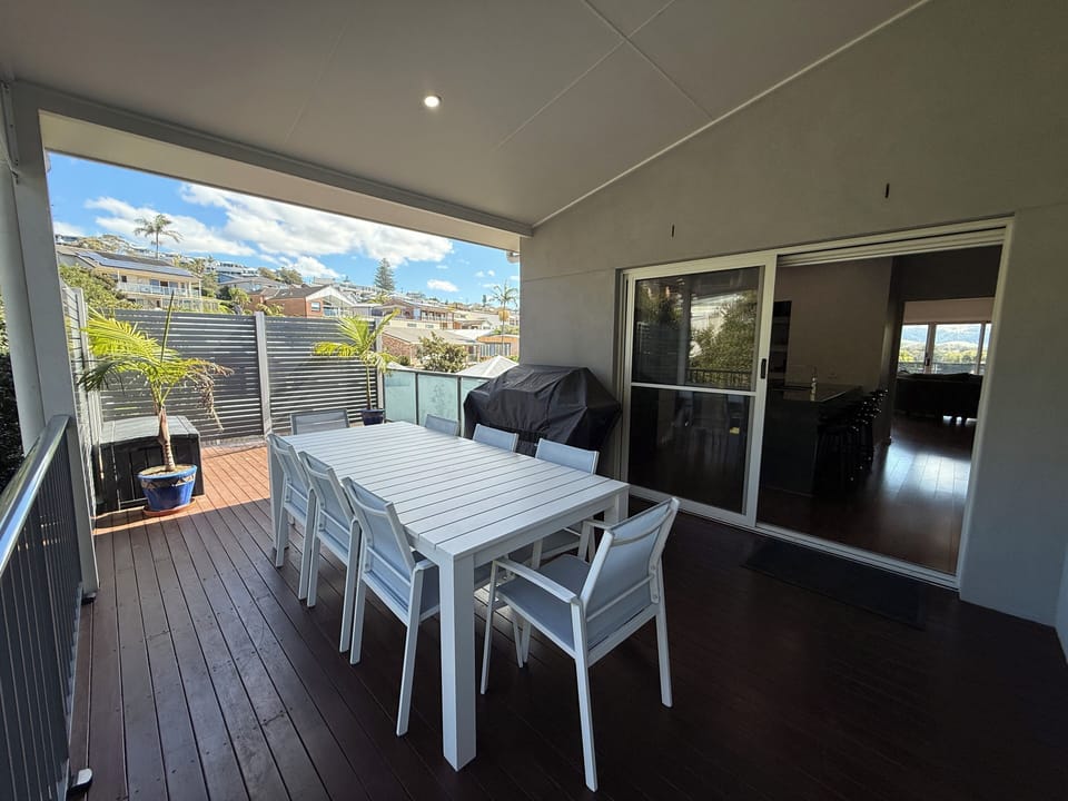 Back deck with bbq