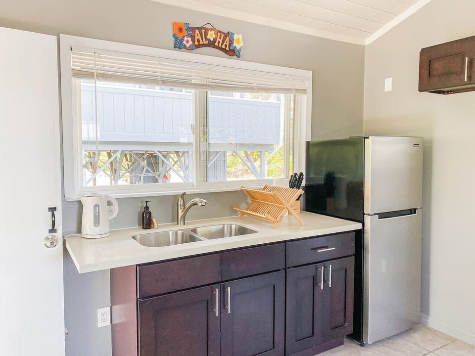 Functional kitchen area with a clean and bright workspace.