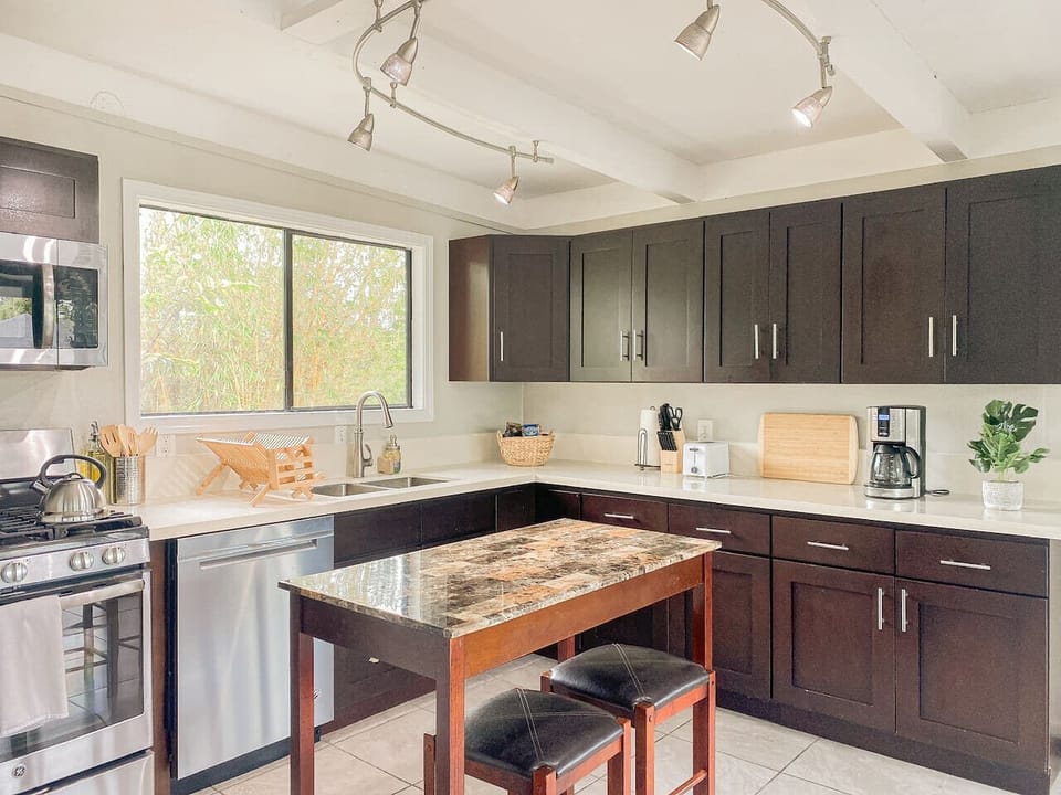 Modern kitchen with an open layout and plenty of counter space.