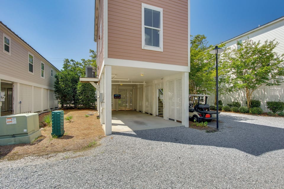 Property Exterior | 2-Story Stilted Cottage