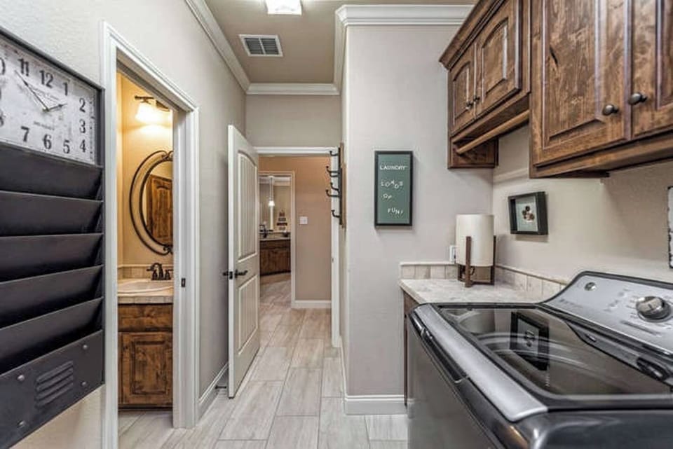 Laundry Room Washer/Dryer  Half bath with toilet and vanity