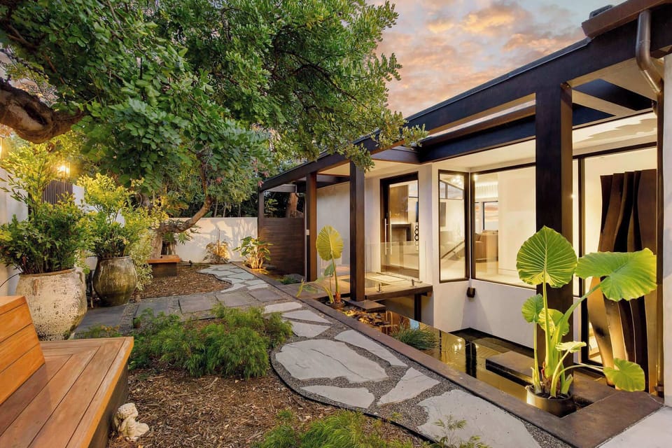 Step out into a pocket of peace and quiet.