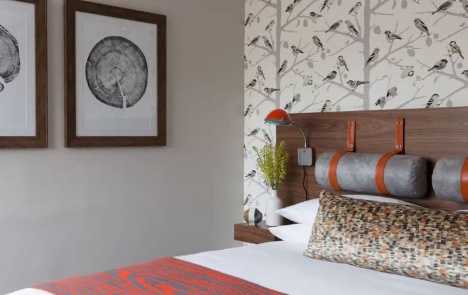 Drift off surrounded by thoughtful design details and cozy textiles.