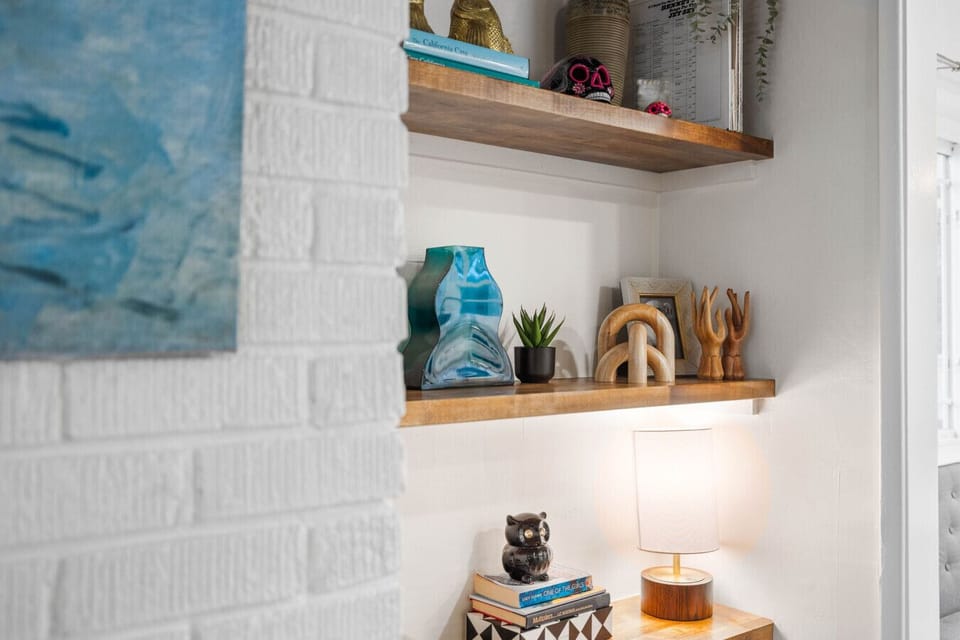 Thoughtful details and soft lighting add warmth throughout the home.