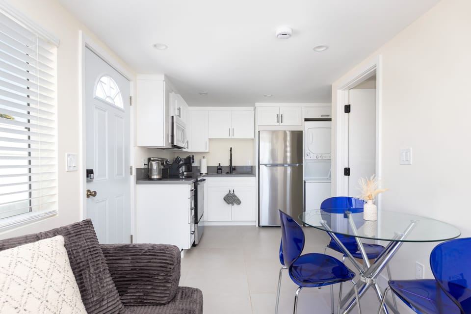 Fully equipped modern kitchen with appliances