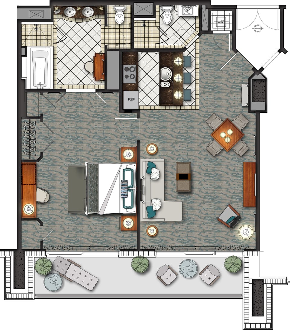 The_Reef_One_Bedroom_Suite_Floor_Plan