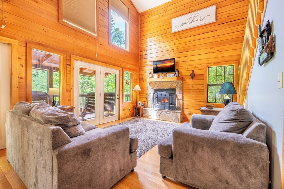 Lone Wolf's cozy living area