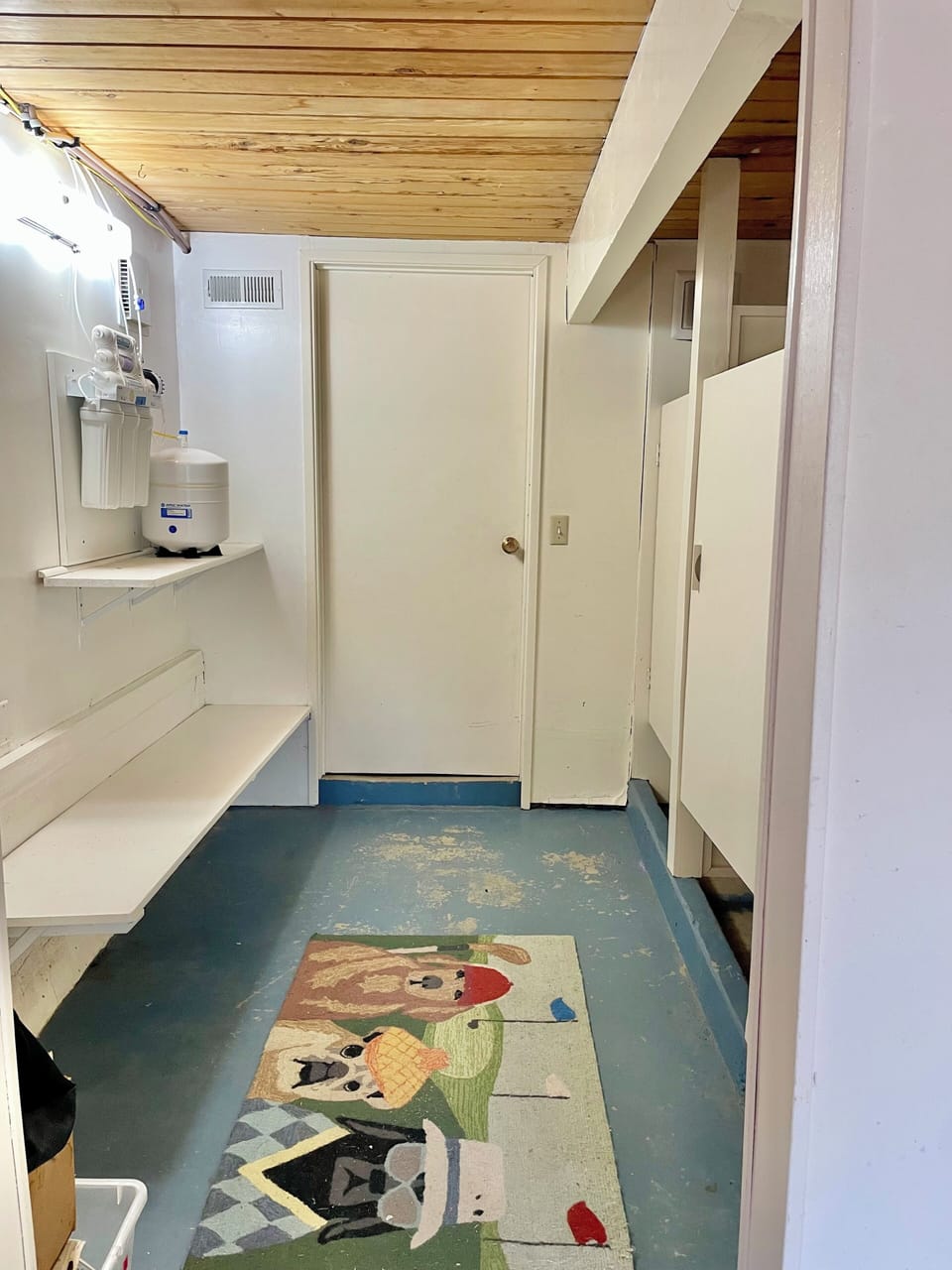 Bathhouse with shower and toilet