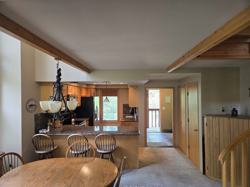 Dining/Kitchen and entryway