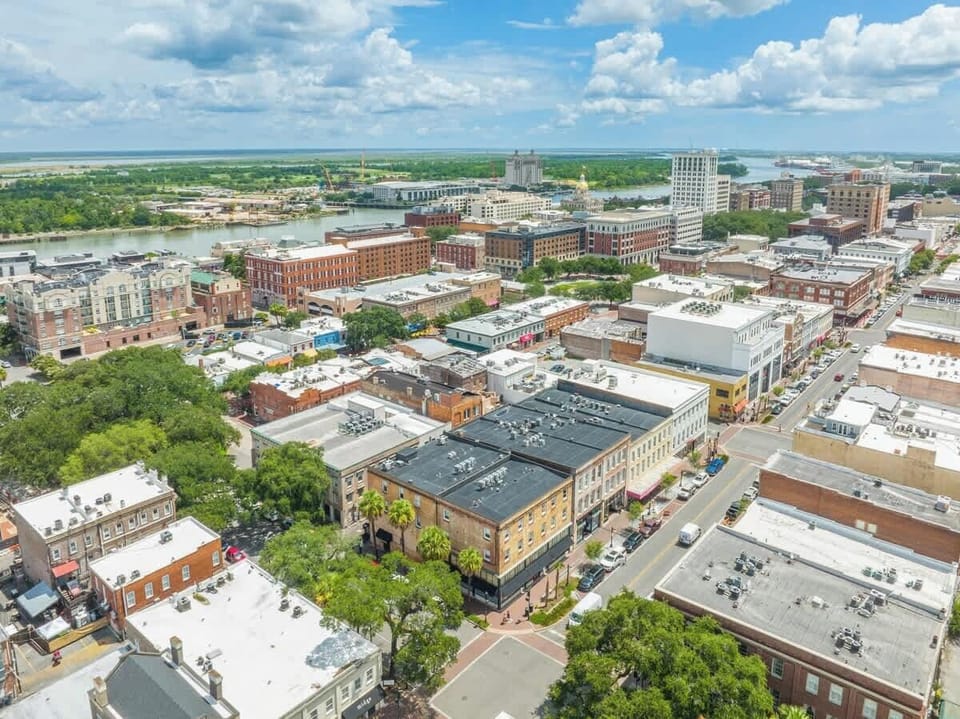 Downtown aerial views of the New Broughton Building!