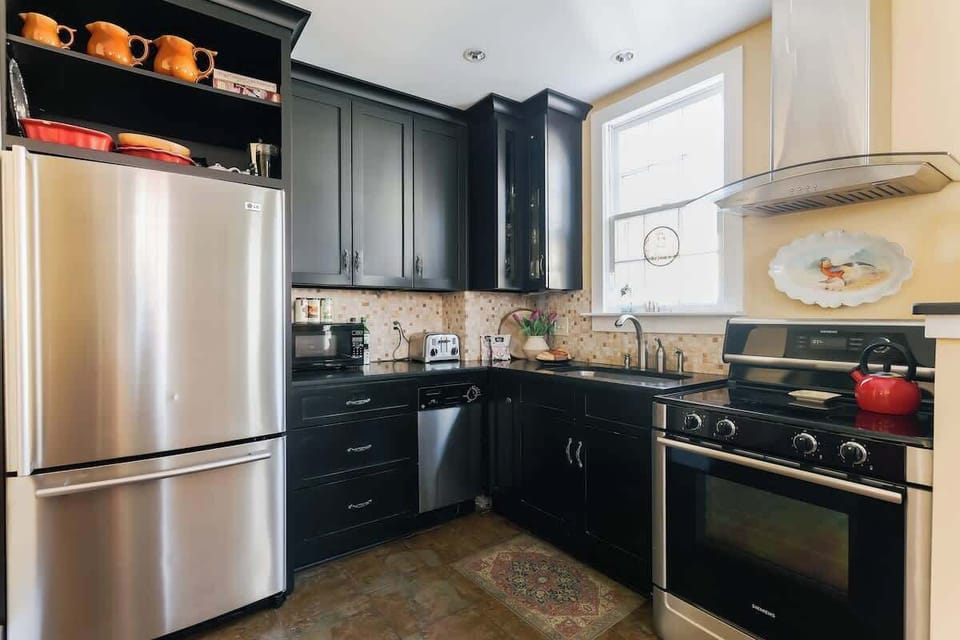 Cook with ease using quality appliances and plenty of counter space.
