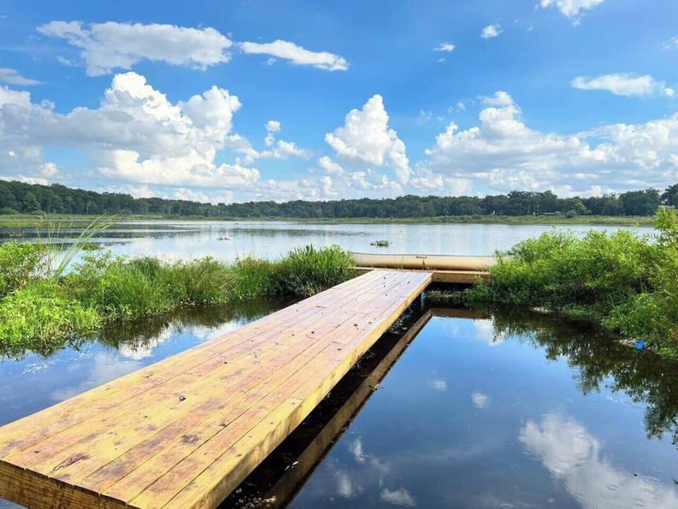 Enjoy the serene beauty of our lakefront dock.