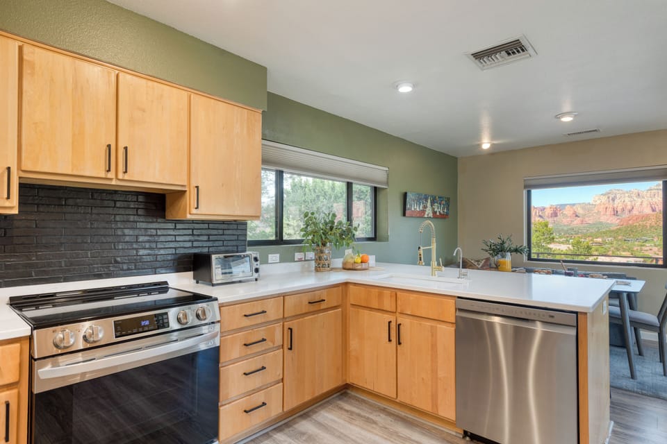 Ample counter space for meal prepping.